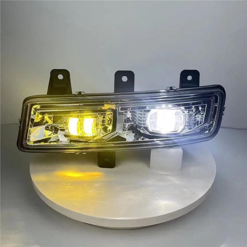 OMAN GTL Dual-Light LED Yellow-White Fog Light Assembly H4 Front Bumper Passenger Side Right