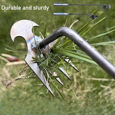 4 Claw Handheld Weed Puller Garden Weeder Tool Head for Lawn and Garden Weed Removal