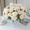 Artificial Flowers  6 Heads Roses Chrysanthemum Silk Bouquet Wedding Archway Fesrival Home Decoratio Photography Props Home Vase