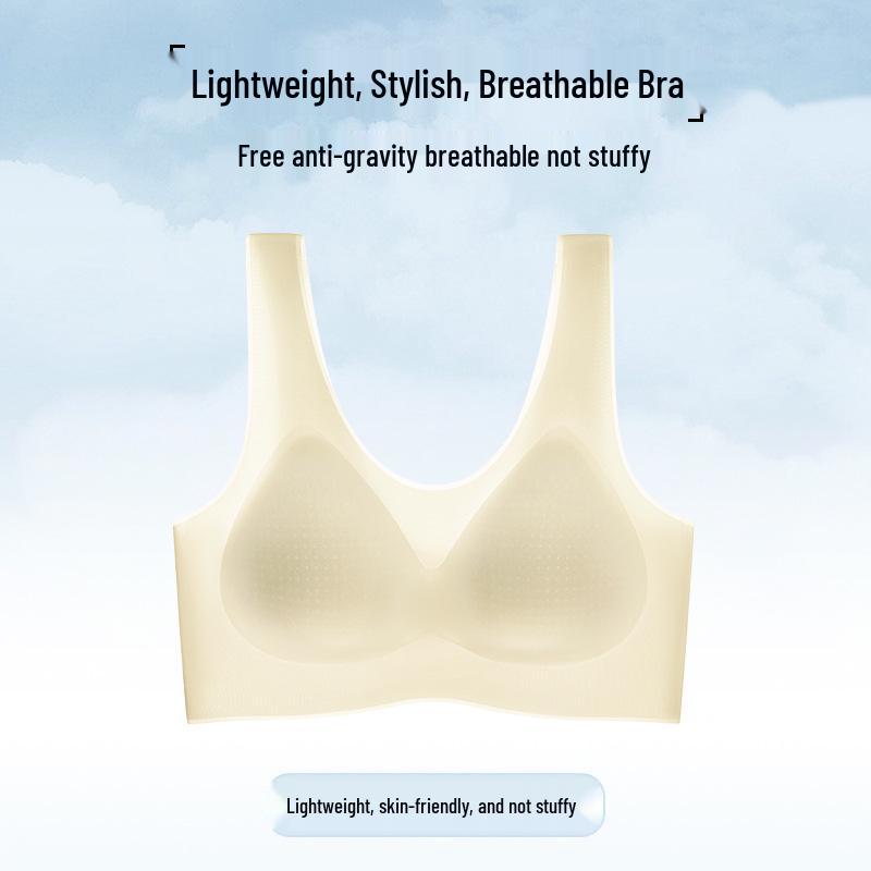 Ultra-Thin Seamless Cooling Ice Silk Push-Up Bra