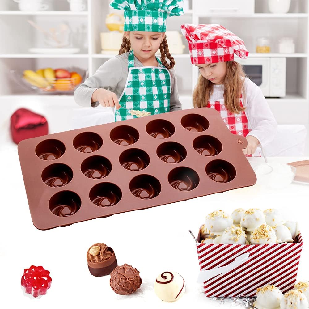 CooTooLa® 8-Piece Silicone Pastry Brush & Dropper Set – Reusable Brown Baking Tools for Chocolate/Cake/Ice Molds