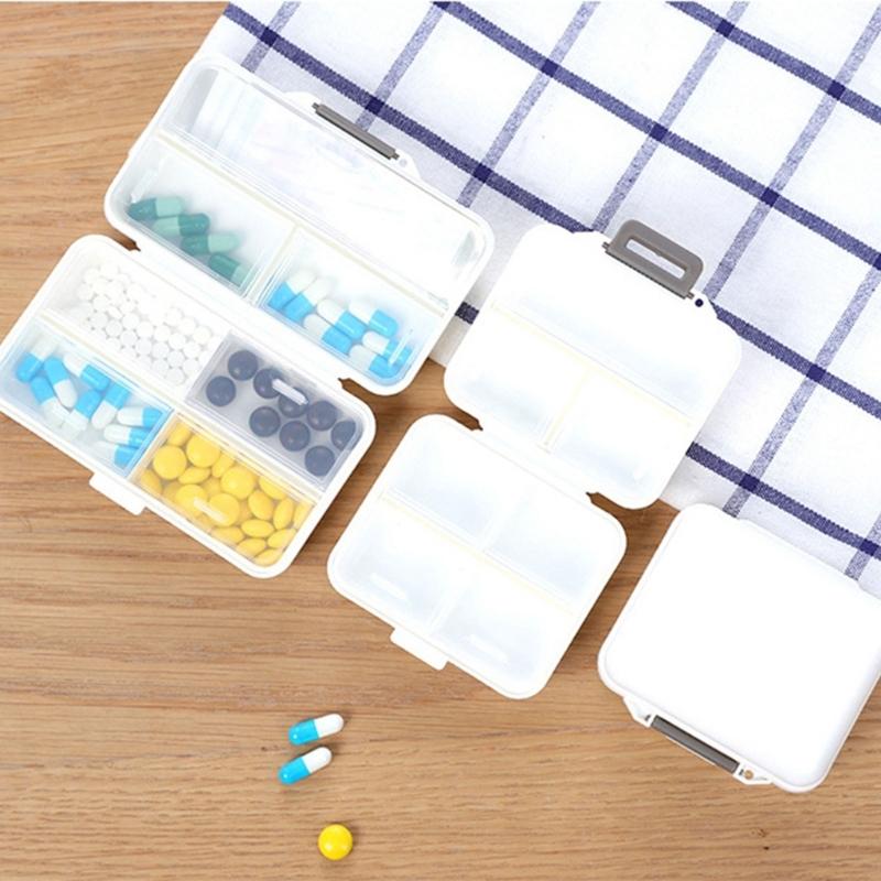 Multi Pocket Medicine Organizer 7-Day Pills Case Holder Container Storage Box for Supplements and Medications Organiser