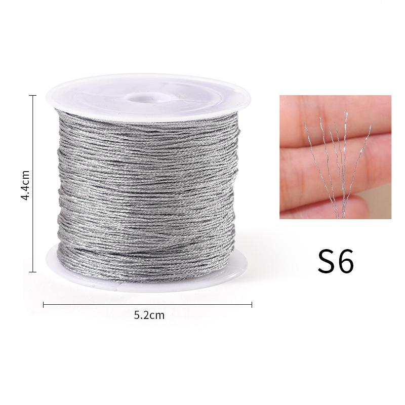 Gold Silver Embroidery Thread Durable Overlocking Sewing Machine Threads Cross Stitch Strong Thread Handmade Sewing Materia