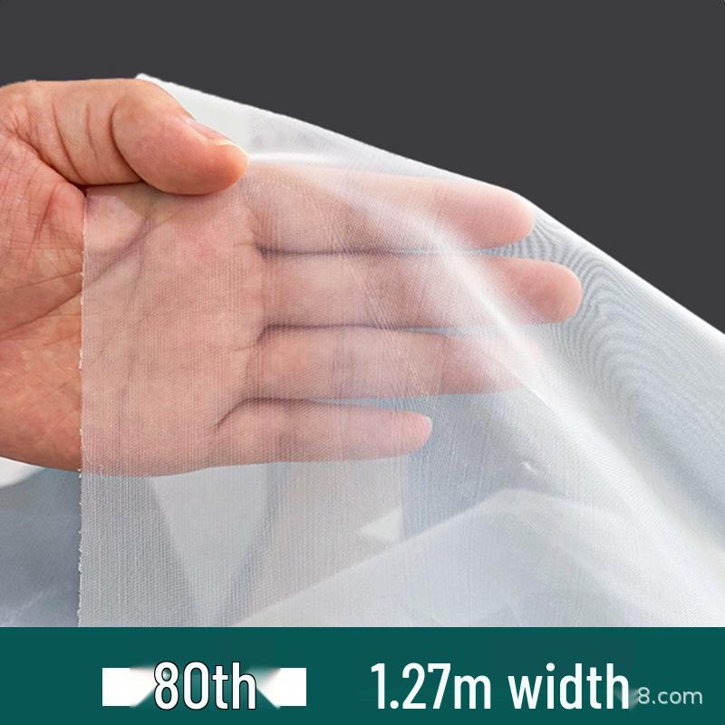 Nylon-Gewebe-Filtertuch zur Flüssigkeits- und Pulvertrennung, 80-100 Maschen Sieb für Farbe, Sojamilch und Mehlfiltration 80 mesh, 1.27m width white