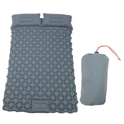 Schlafmatte für Camping 2 Personen Outdoor Doppel Ultra leicht TPU Selbstaufblasende Campingmatte mit Druckknopf Camping