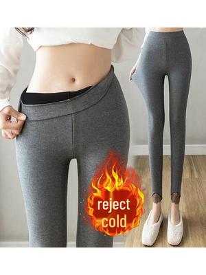 High Waist Plus Size Velvet Winter Leggings for Women 