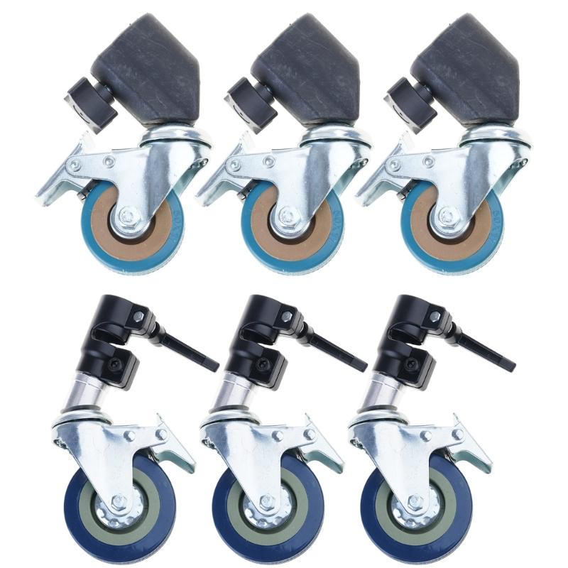 Heavy Duty Rolling Light Stand with Swiveling Casters 360 Degree Rotating for Photographers and Video Production Teams