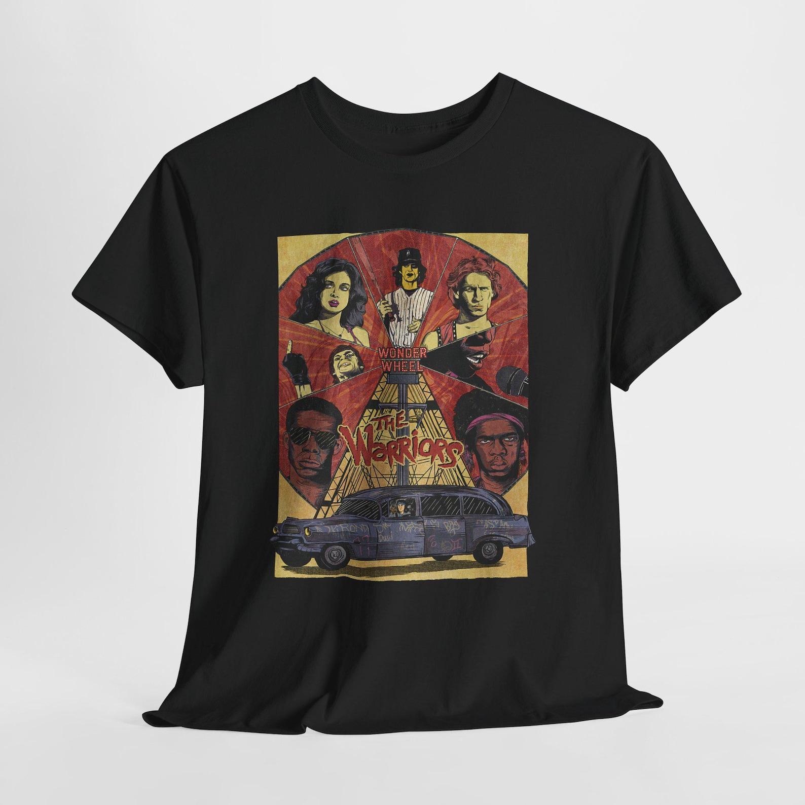 The Warriors 80 s 90 s Movie Men s Navy Black Tees T-Shirt Size S-5XL L