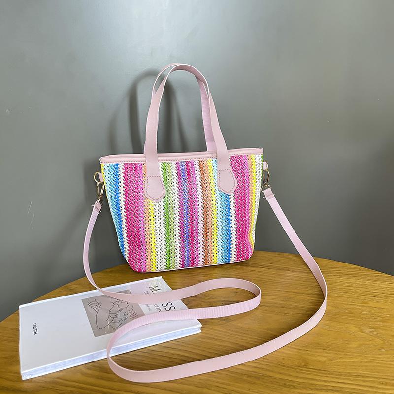 Women's bag spring and summer new shoulder bag bucket bag polka dot printing portable messenger bag one piece