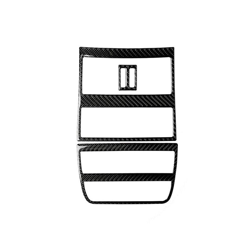 Real Carbon Fiber Car Center Air Outlet CD Panel Decorative Trim Sticker For BMW F10 5 Series 2011-2017 Car Interior Decor