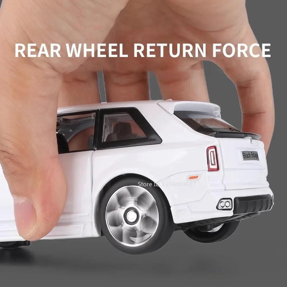 1:32 Alloy Rolls Royce Cullinan SUV Model Car Toy Diecast Metal Simulation Sound Light Off-road Vehicle Model Collection Kid Toy