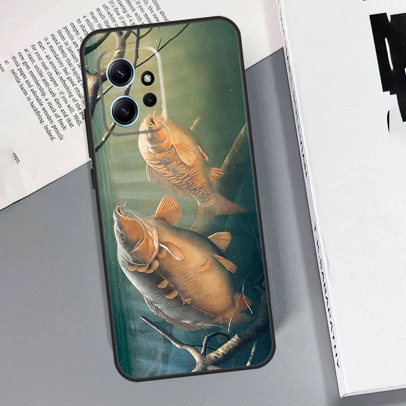 

Carp Fishing Case For Xiaomi Redmi Note 14 13 9 10 11 12 Pro 12S Cover For Redmi 15C 15 13C 12C 14C 10C Redmi Note 14 5G