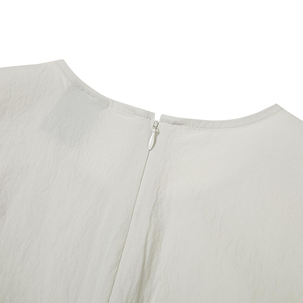 [Snowpeak] Route Women's Back Zipper Sleeveless Top Light Beige (S23MWRST21)
