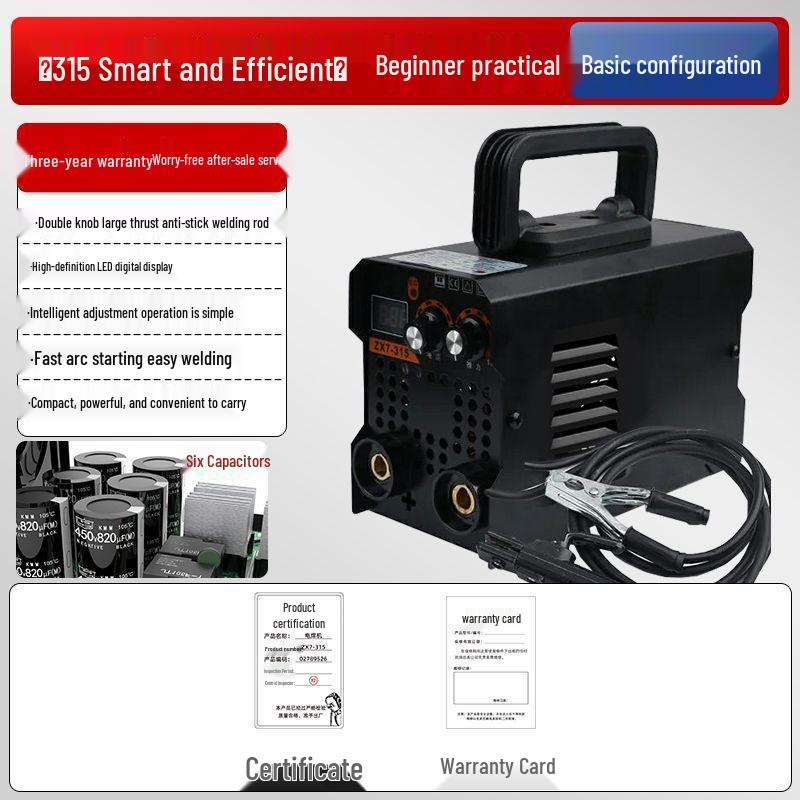 315 Electric Welder: Portable Dual Voltage (220V/380V) for Household & Construction, Intelligent & Durable