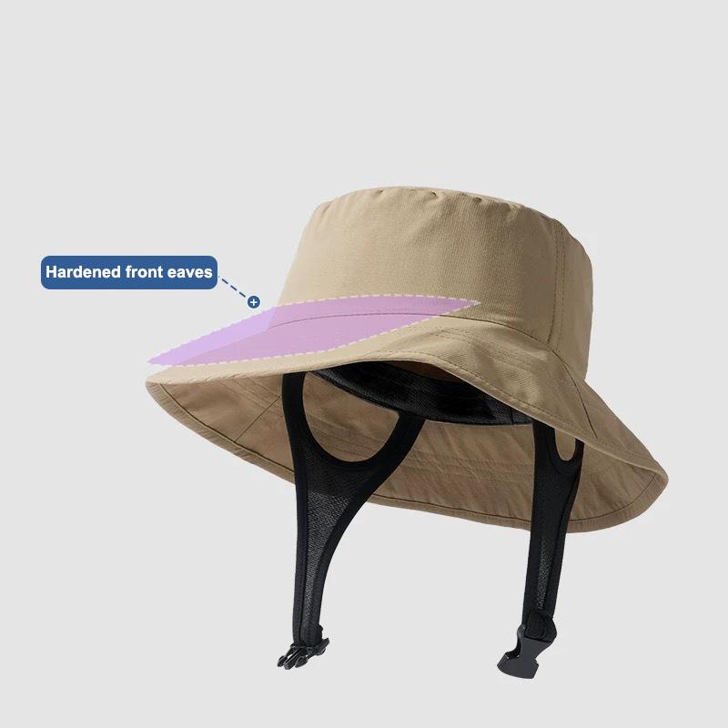 

Adjustable Windproof Sun Hat For Men Women Uv Protection Wide Brim Fisherman Cap Breathable Outdoor Cycling Beach 1Pc хаки