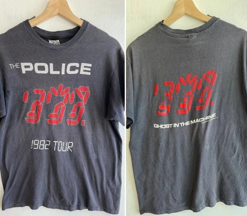 

1982 The Police Tour T-Shirt Dark Heather Unisex Tee Reprint AN53324 Unisex T-Shirt L