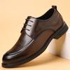 Wenzhou leather shoes men's autumn 2025 business commuter office dress men's shoes British style Korean version groom wedding shoes