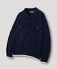 Nodu Collar Pocket Knit Jacket Cardigan [Navy]