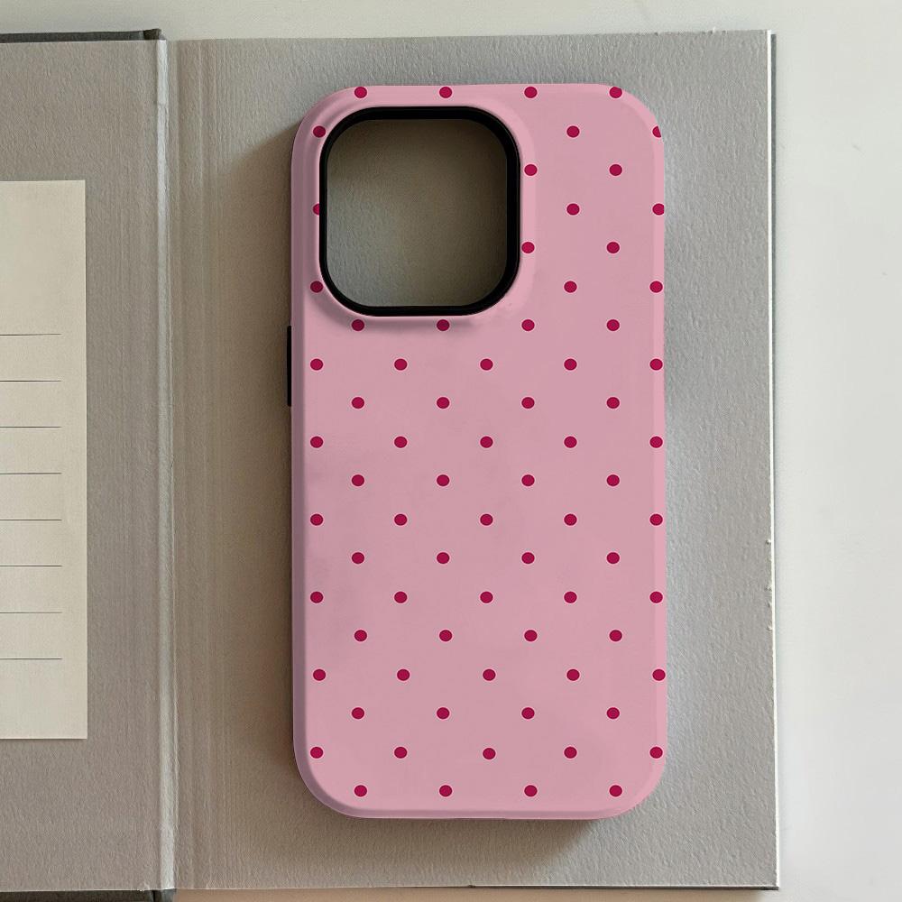

Luxury Fashion colored polka dots Phone Case for iPhone 17 16 15 14 13 12 11 Air Pro Max Plus Luxury Double-layer Back Cover iPhone 15
