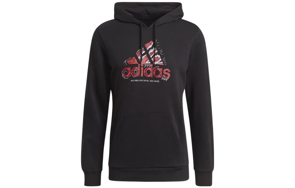 Adidas Sweatshirts Men s Black Hooded Moderate Other GN6905 S
