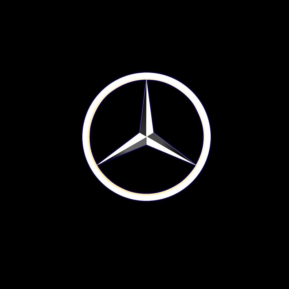 Car Sticker 2025 Hot For Benz Car LED Door Welcome Lights For Mercedes Benz M E B A C GL Class W166 E200l E300L E450L W212 W246