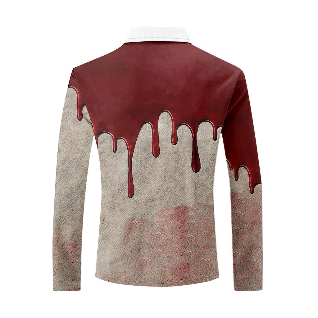 Herrenhemd mit langen Ärmeln und Knopfleiste, modisches, lässiges Oberteil