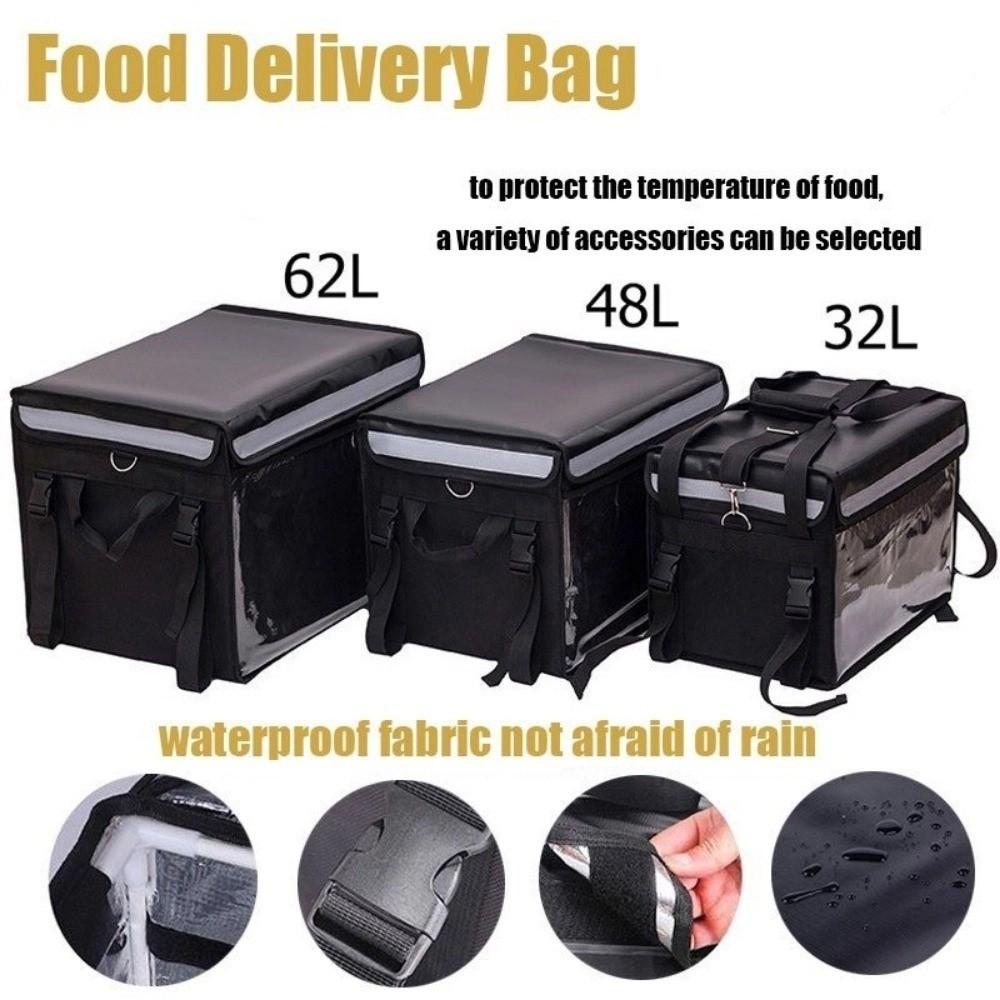 Borsa Impermeabile per Consegna Cibo Tessuto Oxford Borsa Termica Attività Alimentari