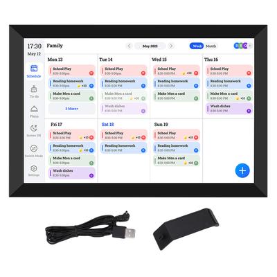 10.1in Smart Digital Calendar and Planner HD Touchscreen Smart Calendar with Chore Chart Meal Plans for Family Office