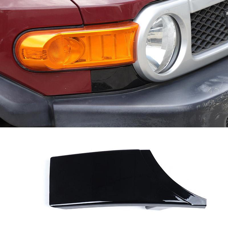 For Toyota FJ Cruiser 2007-2014 Front Bumper Grille Headlight Lower Filler Trim Panel Cover 52513-35100 52512-35100 Glossy black Left