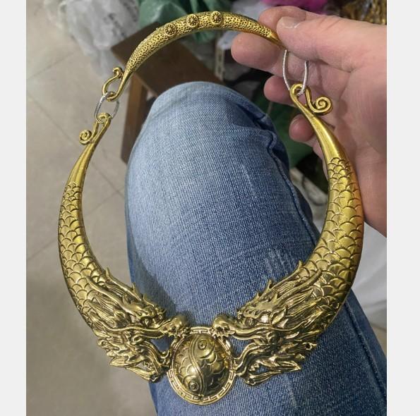 And Peacock Dragon Vintage Pendant Necklace For Ethnic Style Accessories Costume