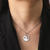  Anime Genshin Impact Hu Tao Pendant Necklace Cute Cartoon Stainless Steel Ghost Necklaces Fashion Jewelry Halloween Gift