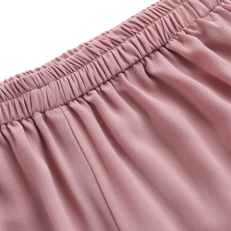 4XL-8XL Plus Size Chiffon Two Piece Sets Women Summer Elegant Summer Clothes for Woman Pants Sets Casual Oversize Blouses