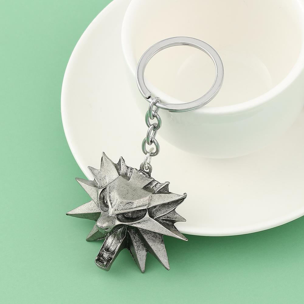 The Witcher 3 Wild Hunt Slitina Vlčí Hlava Přívěsek Náhrdelník Vintage Klíčenka Pánské Šperky Dárek