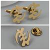 Fengzi Brooch Cufflinks Autumn Hot Item Creative Personality Cutting Design Stainless Steel Material Exquisite Accessories