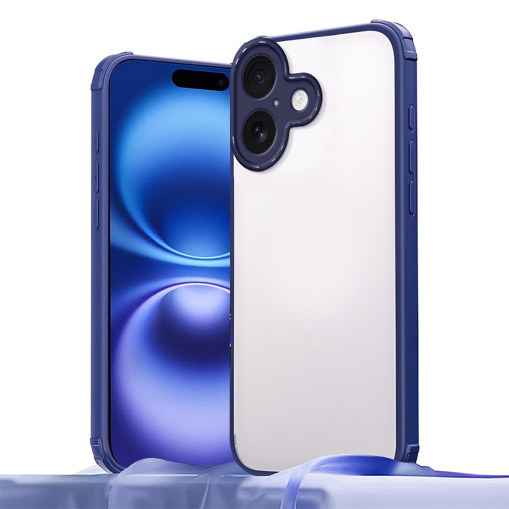 For iPhone 16 Case Reinforced Corner Shockproof TPU + Acrylic Phone Cover