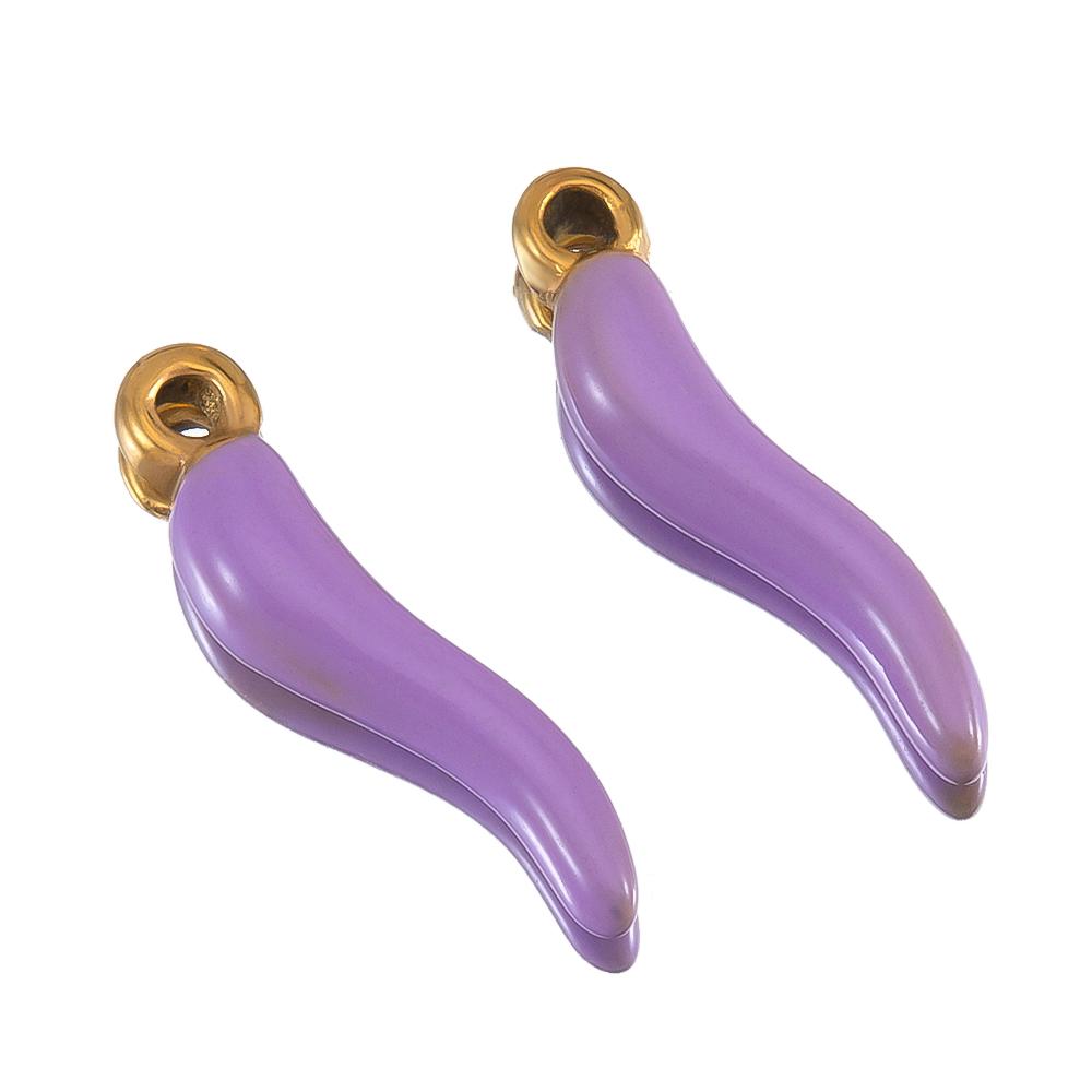 2pcs 5pcs Stainless Steel Pepper Charms With Natural Stone Chili Earrings Pendant for Necklaces DIY Jewelry Making Supplies Bulk