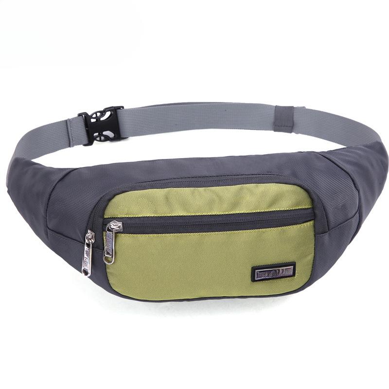 

Сумка на пояс мужская спортивная на открытом воздухе многофункциональная водонепроницаемая деловая сумка для кассового аппарата мобильный телефон сумка через плечо поясная сумка серебряный серый