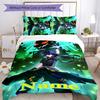 Juego de Ropa de Cama con Nombre Personalizado de Personajes de Genshin Impact de 3 Piezas Funda Nórdica con Cierre Incluye 1 Funda Nórdica y 2 Fundas de Almohada para Todas las Estaciones Decoración de Dormitorio