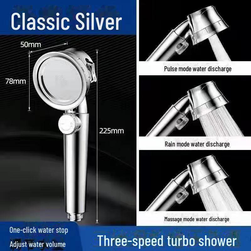 

Потужний підсилювач душової лійки для обігрівача ванної кімнати - ідеально підходить для тропічного душу з соняшниковим дизайном. Third gear boost