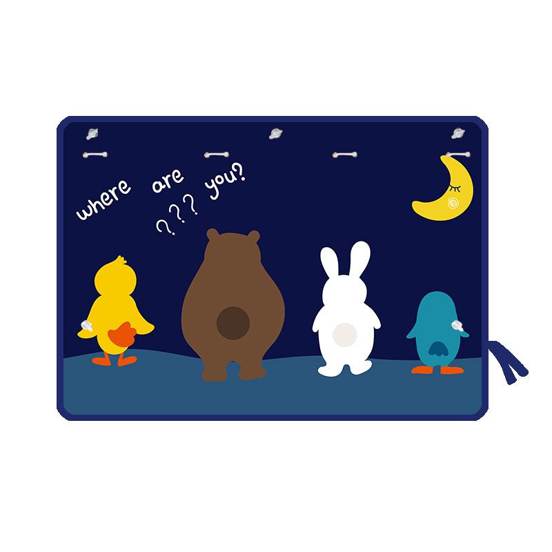 Lovely Car Curtain with Storage Net Pocket for Baby Window Sunshade Cover Kids Sunscreen Thermal Insulation Protection