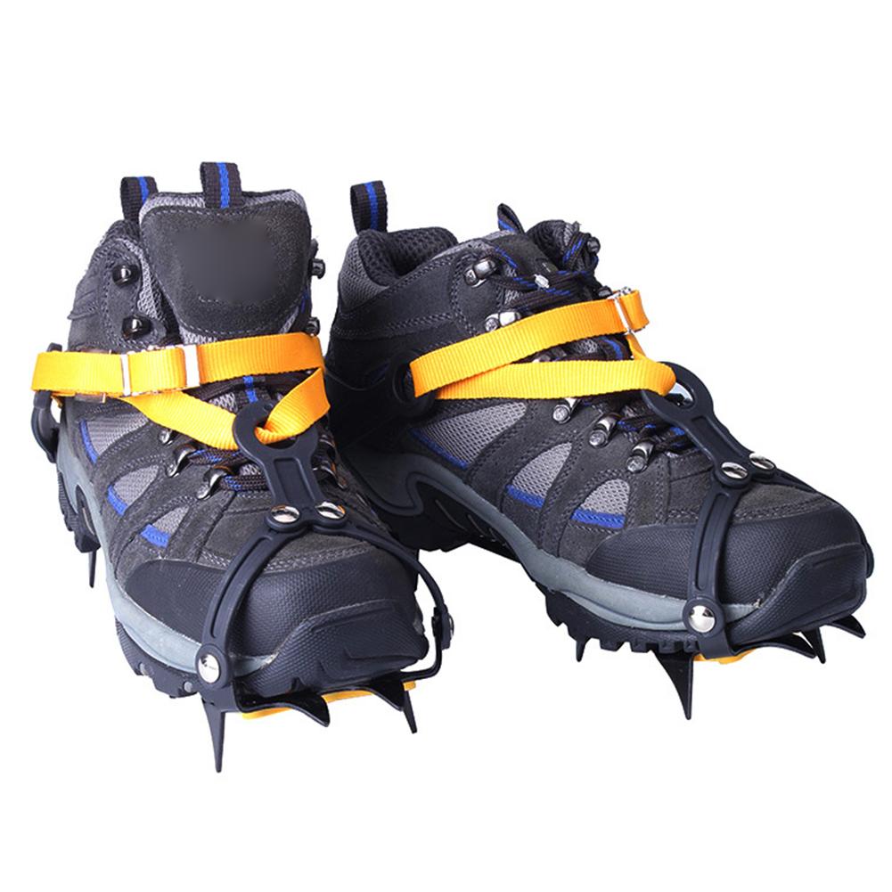 

1 Pair Snow Grips Crampons Stainless Steel 10 Teeth Ice Cleats Adjustable with Carry Bag for Hiking Climbing Fishing Jogging Australia