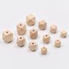 10pcs/20pcs Polygon Shape Natural Wood 10mm 12mm 14mm 16mm 20mm 25mm 30mm Loose Beads for DIY Crafts Woodcraft Jewelry Bracelet Making Accessories