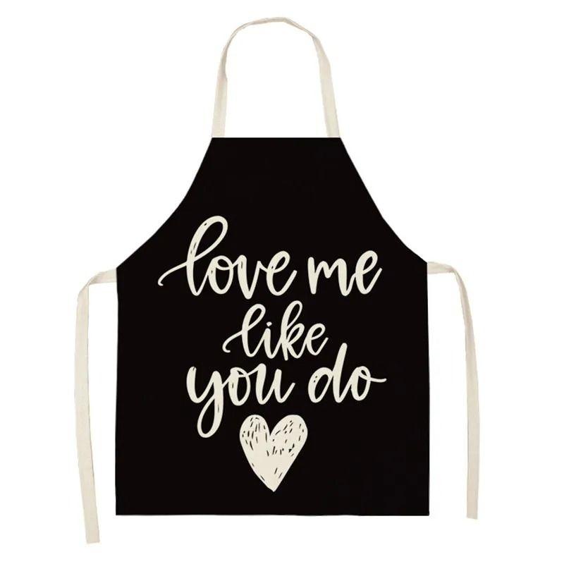Love Couple Heart Shaped Parent-Child Apron Adult Sleeveless Kitchen Cleaning Home Chef Baking Waist Bian