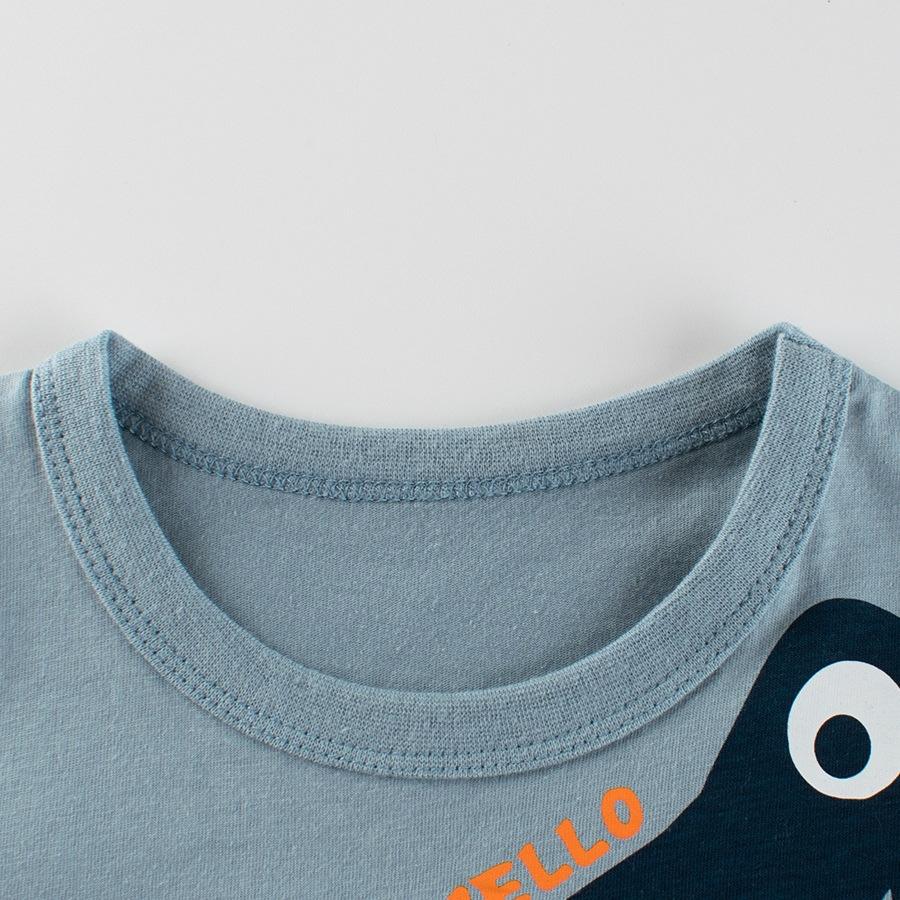 Children's Clothing Summer New, Baby Clothes Dinosaur Boy Cartoon Short-sleeved T-shirt