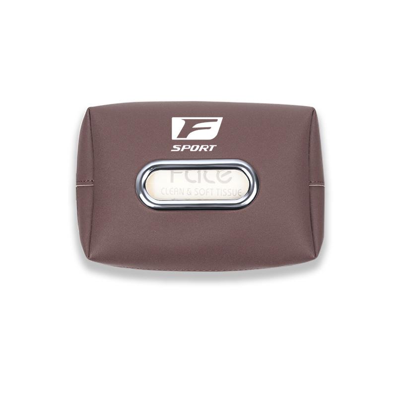 Interior Stickers Car Seat Back Tissue Box Auto Leather Tissue Holder For Lexus Fsport GS GX IS LS LX CT LC RC LBX NX RX 350h 45