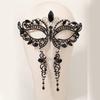 Temperament Rhinestones Jewelry Masquerade Half Face Eye Masks with Adjust Strap