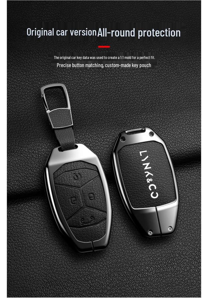 Lynk & Co 03 Key Case: Anti-Drop Protective Shell with Buckle for Models 01/02/05/06/08/09 - Men & Women