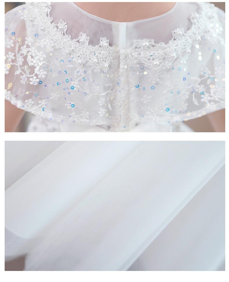 Children's Formal Dance Princess Dress: Puffy Gauze Flower Girl Outfit, Short Sleeve, Suitable for June 1 Performances