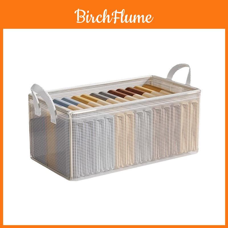 Modern Minimalist Clothes Storage Box With Foldable Steel Frame For Bedroom Organization