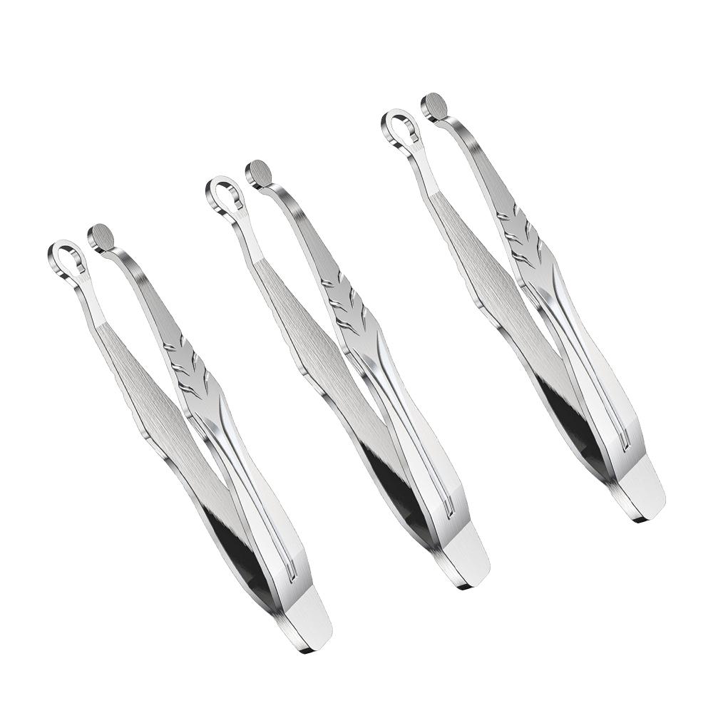 Non-Toxic 1/3 Pcs Stainless Steel Manual Round Head Nose Hair Clip Travel Portable Sharp Nose Hair Cleaning Tool